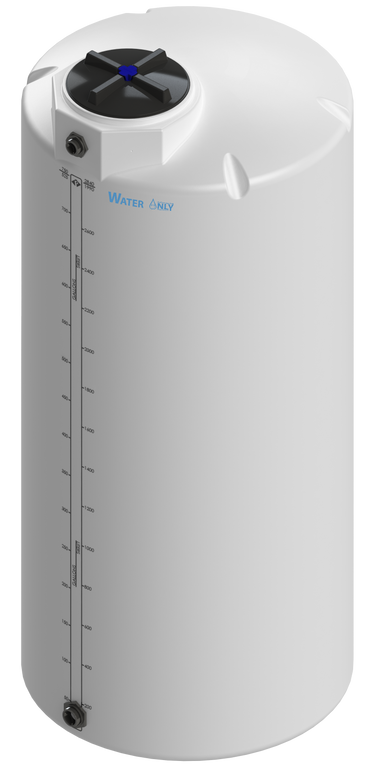 750 Gal ProChem® Potable Water Tank w/Bulkhead Fittings - Twist Lid 16